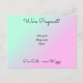 Gepersonaliseerd We zijn zwanger Aankondigingskaart (Voorkant)