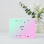 Gepersonaliseerd We zijn zwanger Aankondigingskaart (Staand voorkant)