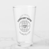 GEPERSONALISEERD WEBADRES BEDRIJF LOGO GLAS (Achterkant)