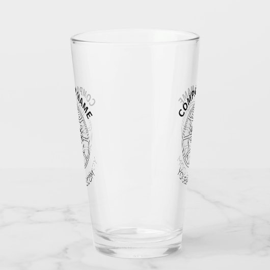 GEPERSONALISEERD WEBADRES BEDRIJF LOGO GLAS (Links)