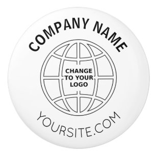 GEPERSONALISEERD WEBADRES BEDRIJF LOGO KERAMISCHE KNOP