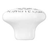 GEPERSONALISEERD WEBADRES BEDRIJF LOGO KERAMISCHE KNOP (Zijkant)