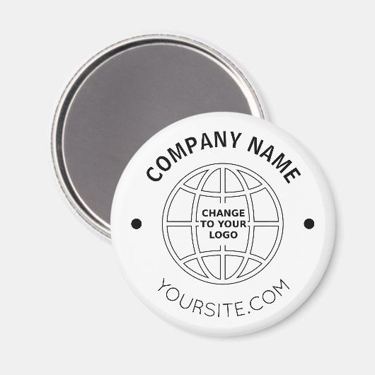 GEPERSONALISEERD WEBADRES BEDRIJF LOGO MAGNEET (Voorkant / Achterkant)