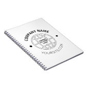 GEPERSONALISEERD WEBADRES BEDRIJF LOGO NOTITIEBOEK (Rechterzijde)