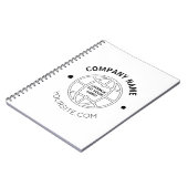 GEPERSONALISEERD WEBADRES BEDRIJF LOGO NOTITIEBOEK (Linkerzijde)