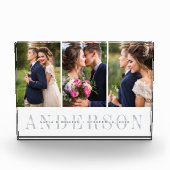 Gepersonaliseerd weddenschap Foto Collage Block (Voorkant)