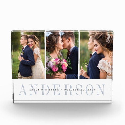 Gepersonaliseerd weddenschap Foto Collage Block (Voorkant)