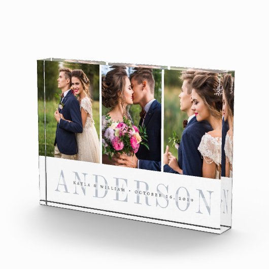 Gepersonaliseerd weddenschap Foto Collage Block (Rechts)