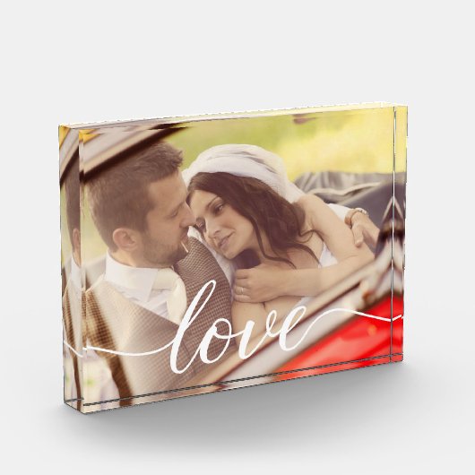 Gepersonaliseerd weddenschap Foto Elegant Love Scr (Links)