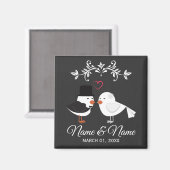 Gepersonaliseerd Weddenschap Magnet (Voorkant / Achterkant)