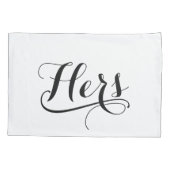 Gepersonaliseerd weddenschap - Mrs. met hart Kussensloop (Achterkant)