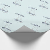 Gepersonaliseerd weddenschap of Verloving Gift Wra Cadeaupapier (Hoek)