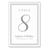 Gepersonaliseerd weddenschapsnummer Grafisch grijs Kaart (Voorkant)