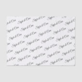 Gepersonaliseerd weefselpapier met naampatroon afd tissuepapier (Voorkant)