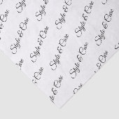 Gepersonaliseerd weefselpapier met naampatroon afd tissuepapier (Detail)