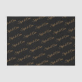 Gepersonaliseerd weefselpapier met naampatroon afd tissuepapier (Voorkant)