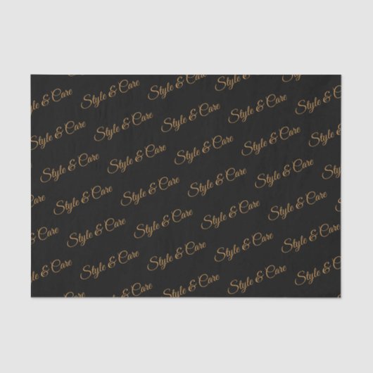 Gepersonaliseerd weefselpapier met naampatroon afd tissuepapier (Voorkant)