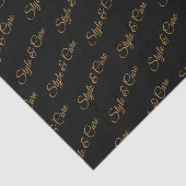 Gepersonaliseerd weefselpapier met naampatroon afd tissuepapier (Detail)