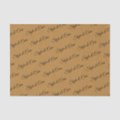 Gepersonaliseerd weefselpapier met naampatroon afd tissuepapier (Voorkant)