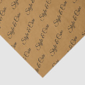 Gepersonaliseerd weefselpapier met naampatroon afd tissuepapier (Detail)