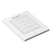 Gepersonaliseerd Week Planner Notitieblok (Schuin)
