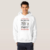 Gepersonaliseerd weekeinde van de Bachelor Party Hoodie (Voorkant volledig)