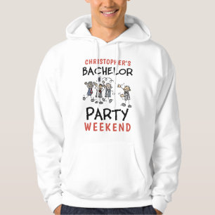 Gepersonaliseerd weekeinde van de Bachelor Party Hoodie