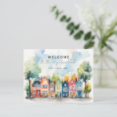 Gepersonaliseerd Welkom bij de Realty Briefkaart (Staand voorkant)