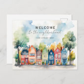 Gepersonaliseerd Welkom bij de Realty Briefkaart (Voorkant / Achterkant)