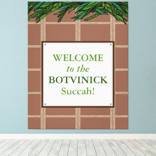 Gepersonaliseerd - Welkom bij Succa Canvas Afdruk (Insitu (Houten vloer))