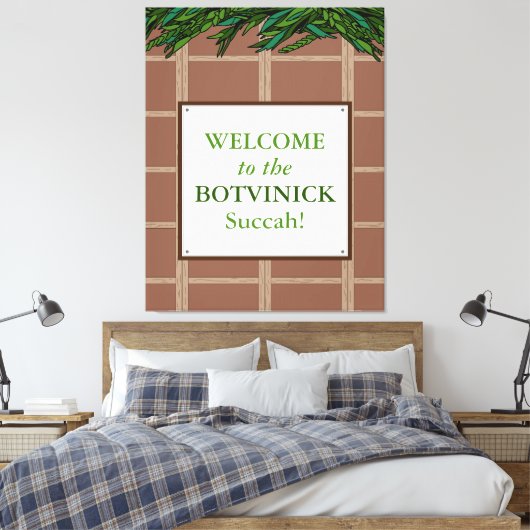 Gepersonaliseerd - Welkom bij Succa Canvas Afdruk (Insitu (Slaapkamer))