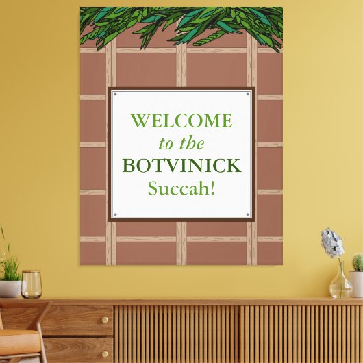 Gepersonaliseerd - Welkom bij Succa Canvas Afdruk (Insitu (Woonkamer))