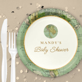 Gepersonaliseerd Welkom op het World Baby shower Papieren Bordje