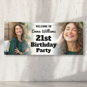 Gepersonaliseerd welkomstbord 21e verjaardag meisj spandoek