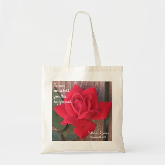 Gepersonaliseerd Welkomstzakken voor bruiloft, Roo Tote Bag (Voorkant)