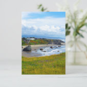 Gepersonaliseerd Wenskaart aan de oregonkust Bedankkaart (Staand voorkant)