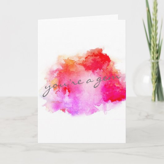 Gepersonaliseerd Wenskaart Bedankkaart (Voorkant)