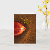 gepersonaliseerd wenskaart Diwali Kaart (Gele Bloem)