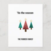 Gepersonaliseerd Wenskaart kerstbomen (Voorkant)