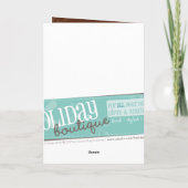 GEPERSONALISEERD WENSKAART:: magische sneeuwvlok 2 Feestdagen Kaart (Achterkant)