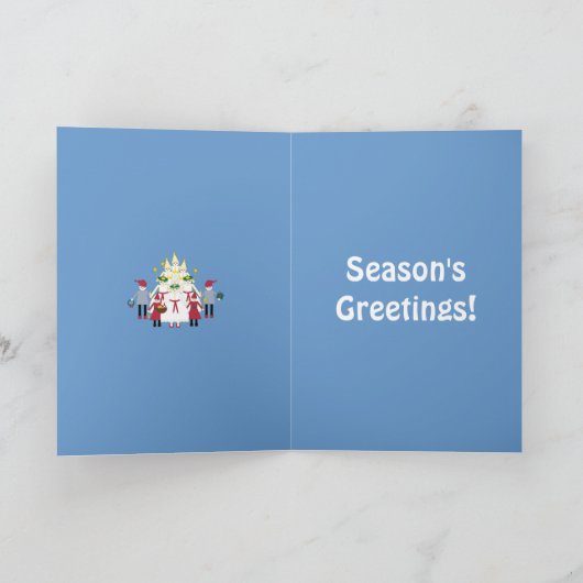 Gepersonaliseerd Wenskaart Martzkin St. Lucia Day Feestdagen Kaart (Binnen)