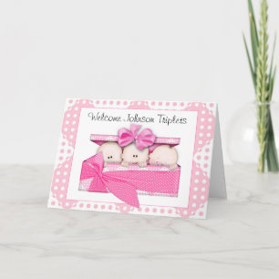 Gepersonaliseerd Wenskaart Triplets Kaart