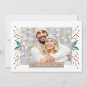 Gepersonaliseerd Wenskaart van de Foto van de Fami Feestdagenkaart (Voorkant)