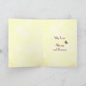 Gepersonaliseerd Wenskaart voor 10e Jubileum vrouw Kaart (Binnen)