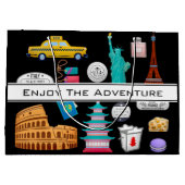 Gepersonaliseerd wereldreizen groot cadeauzakje (Achterkant)