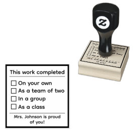 Gepersonaliseerd werk Voltooide leraar Rubber Stam Rubberstempel