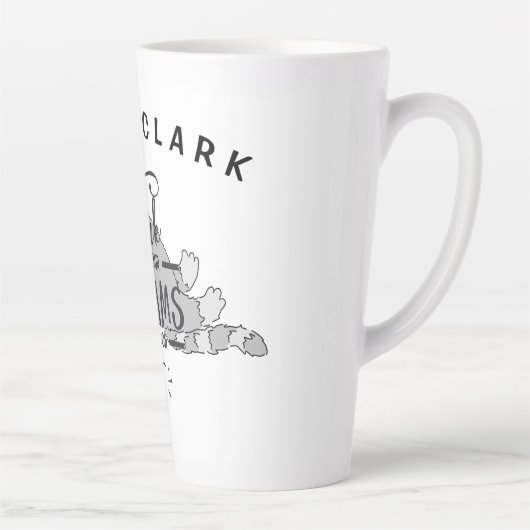 Gepersonaliseerd werk zoals je dromen hangen ervan latte mok (Rechts)