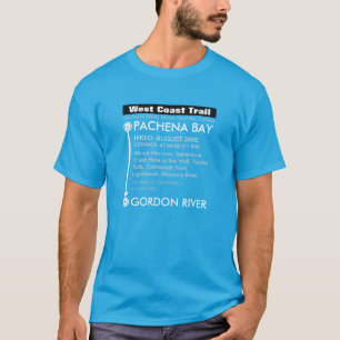 Gepersonaliseerd West Coast Trail, Vancouver Islan T-shirt