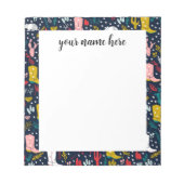 Gepersonaliseerd Western Cowgirl Notitieblok (Voorkant)