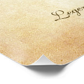 Gepersonaliseerd Western zadel Poster (Hoek)